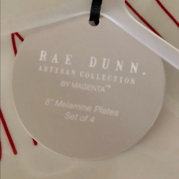 NWT RAE DUNN 4 Melamine Plates “SUMMER BBQ” - Picture 4 of 10